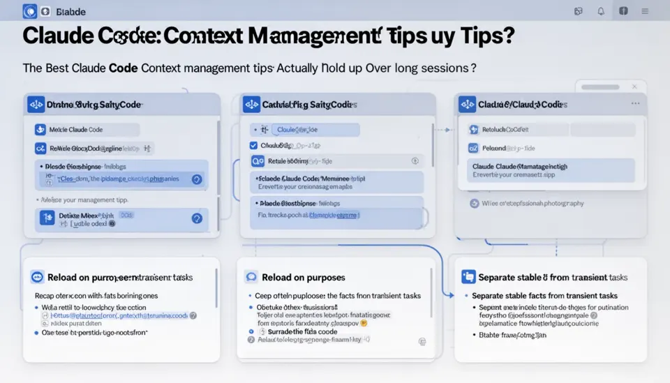 What Claude Code context management tips actually hold up over long sessions?