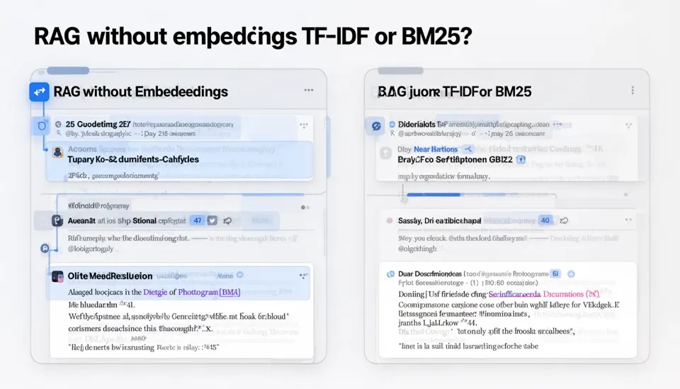 Can you do RAG without embeddings using TF-IDF or BM25?