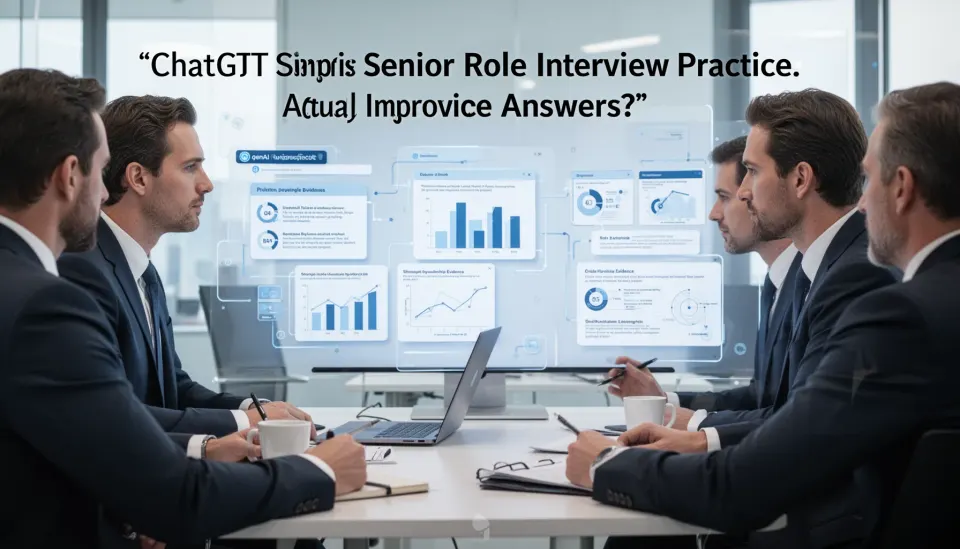 Can ChatGPT senior role interview practice actually improve answers?
