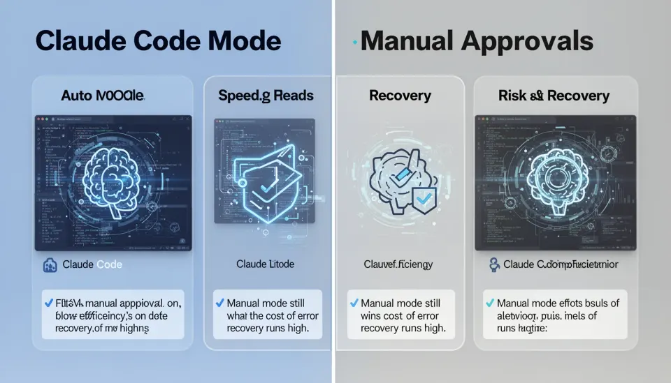 Claude Code auto mode vs manual approvals: speed, risk, and recovery