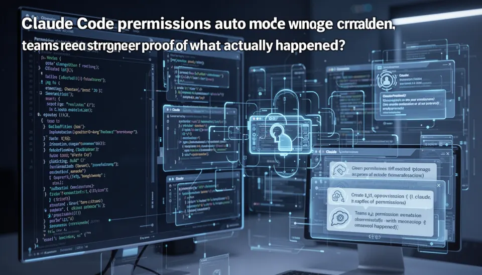 Why does Claude Code permissions auto mode create an observability problem?