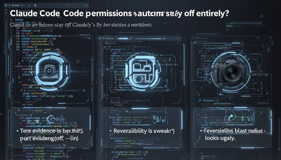 When should Claude Code permissions auto mode stay off entirely?
