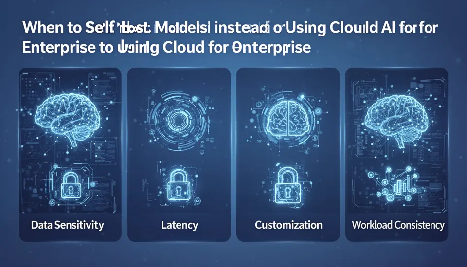 When to self host AI models instead of using cloud AI for enterprise