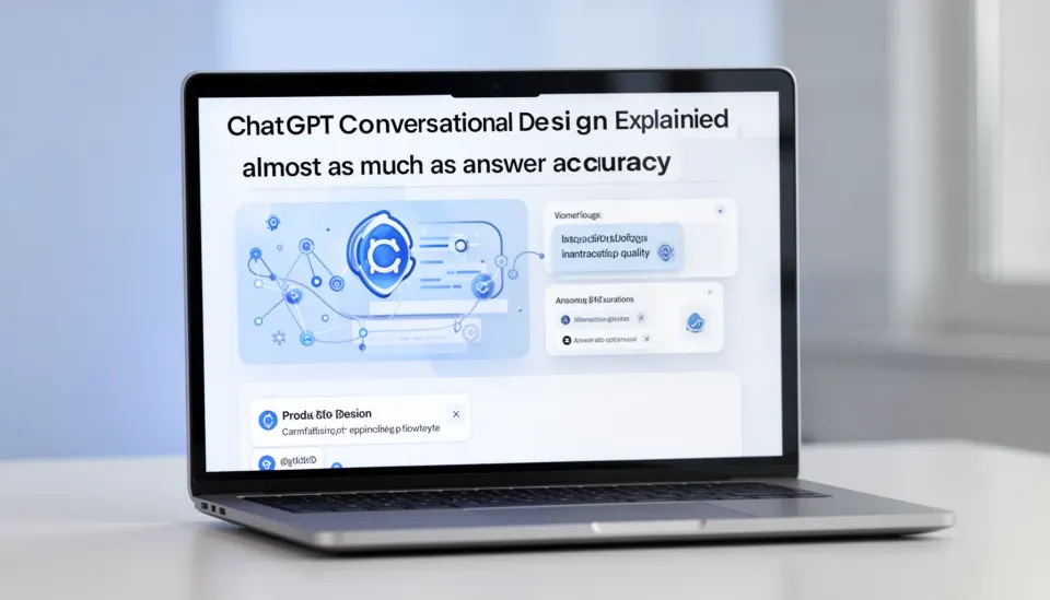 What does ChatGPT conversational design explained tell us about product behavior?