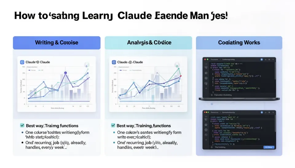 How to learn Claude functions for writing, analysis, and coding work