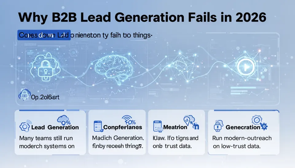 Why B2B lead generation fails in 2026
