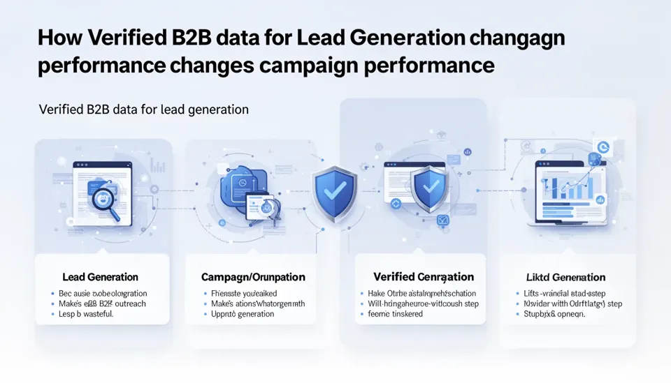 How verified B2B data for lead generation changes campaign performance