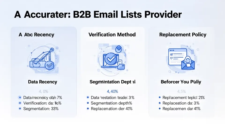 What to look for in an accurate B2B email lists provider