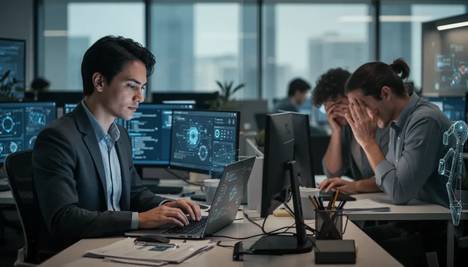 Why can AI tools and employee job satisfaction move in opposite directions?