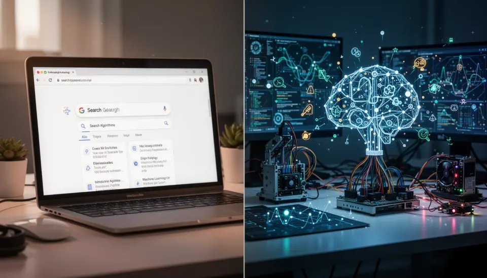 Search algorithms vs machine learning: when should you use each?