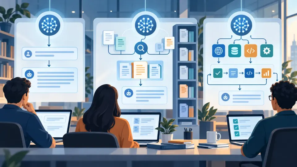LLMs vs RAG vs AI Agents: 9 Differences for Developers